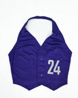 Custom Reworked Jersey Halter Vest