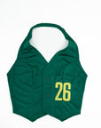 Custom Reworked Jersey Halter Vest