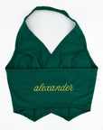 Custom Reworked Jersey Halter Vest