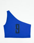 Custom Denim Number One Shoulder Tank Top