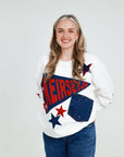 Custom Pennant Patchwork Sweatshirt