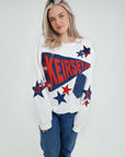 Custom Pennant Patchwork Sweatshirt