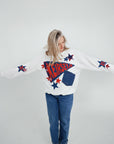 Custom Pennant Patchwork Sweatshirt