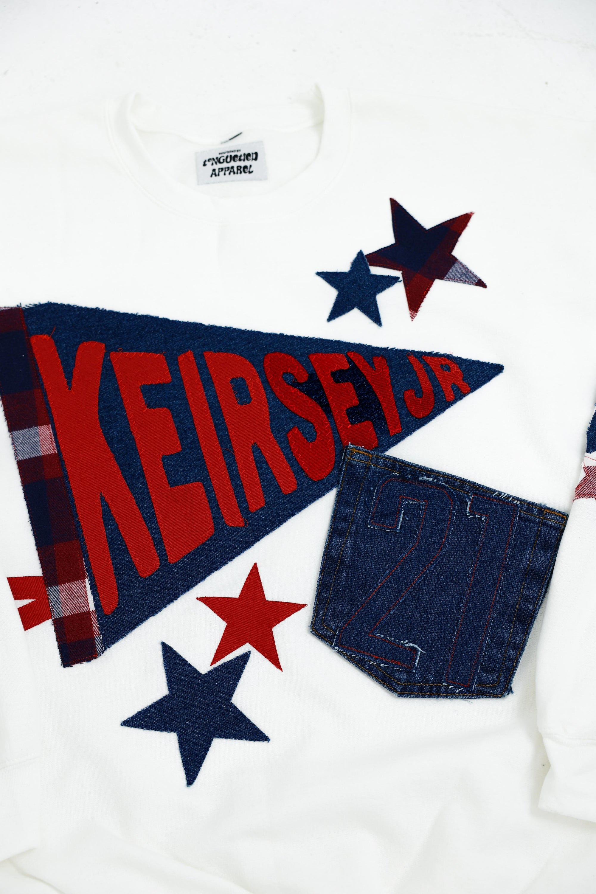 Custom Pennant Patchwork Sweatshirt