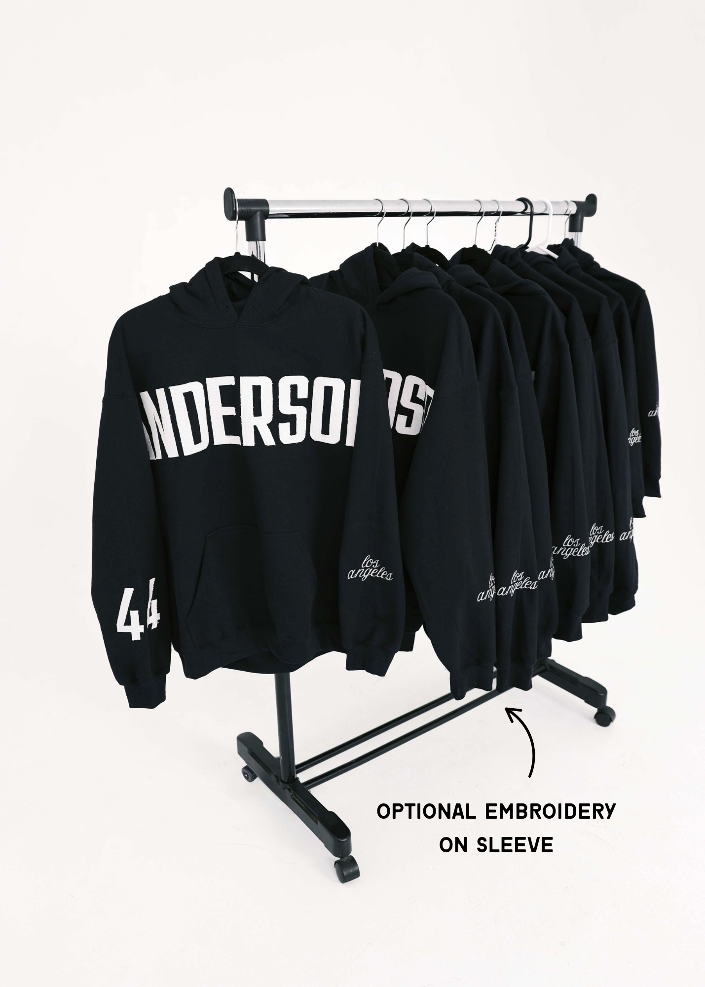 Custom Denim Name/Number Patchwork Sweatshirt