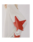 Custom Star Patch Embroidered Sweatshirt