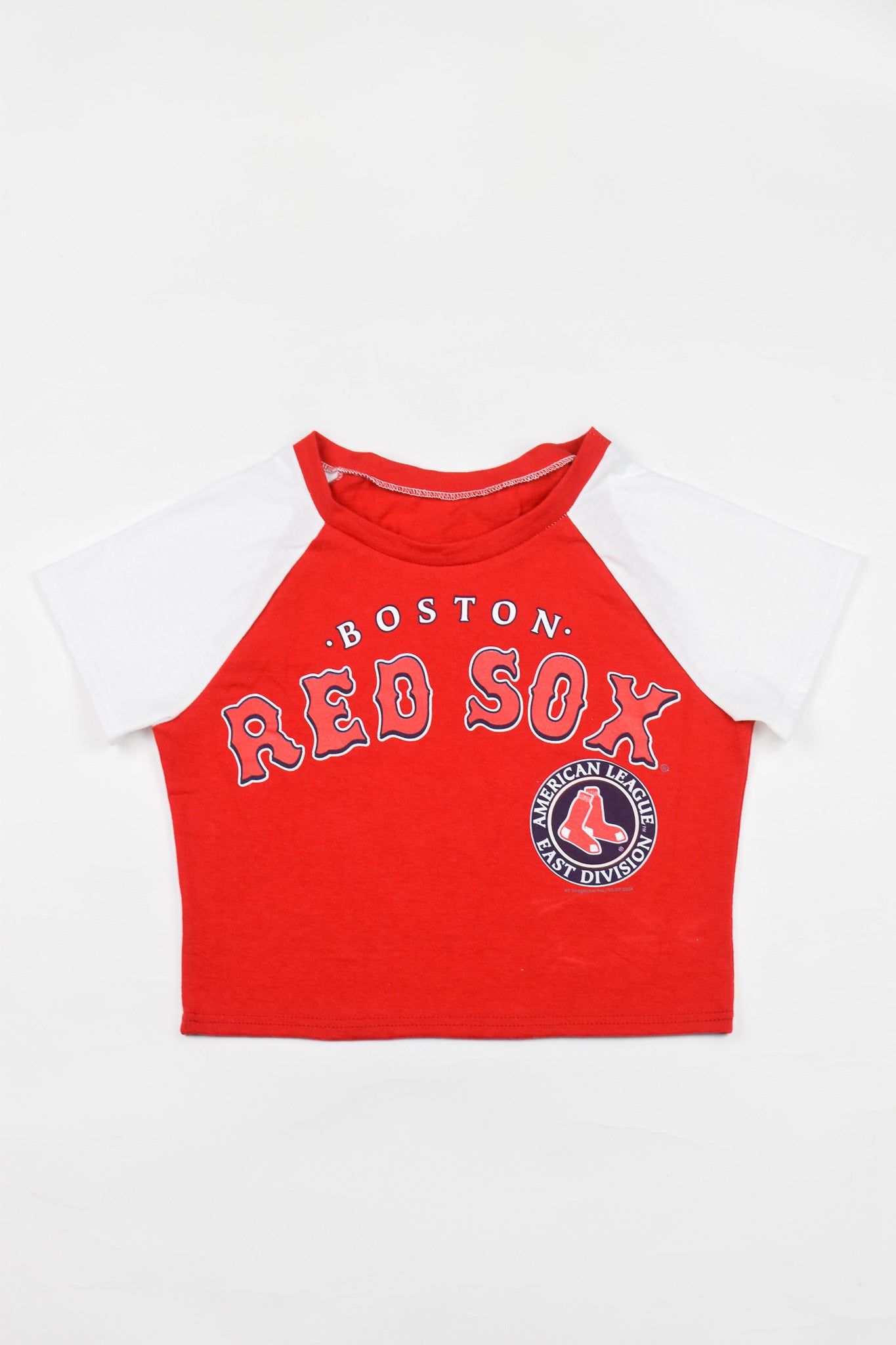 Upcycled Red Sox Baby Tee