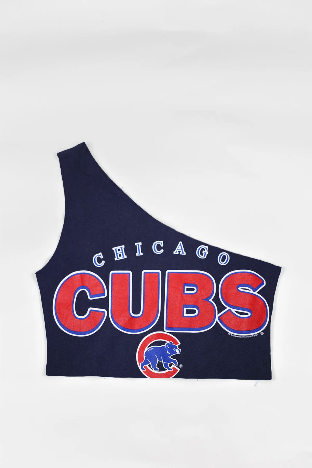 Upcycled Cubs One Shoulder Tank Top - Made To Order