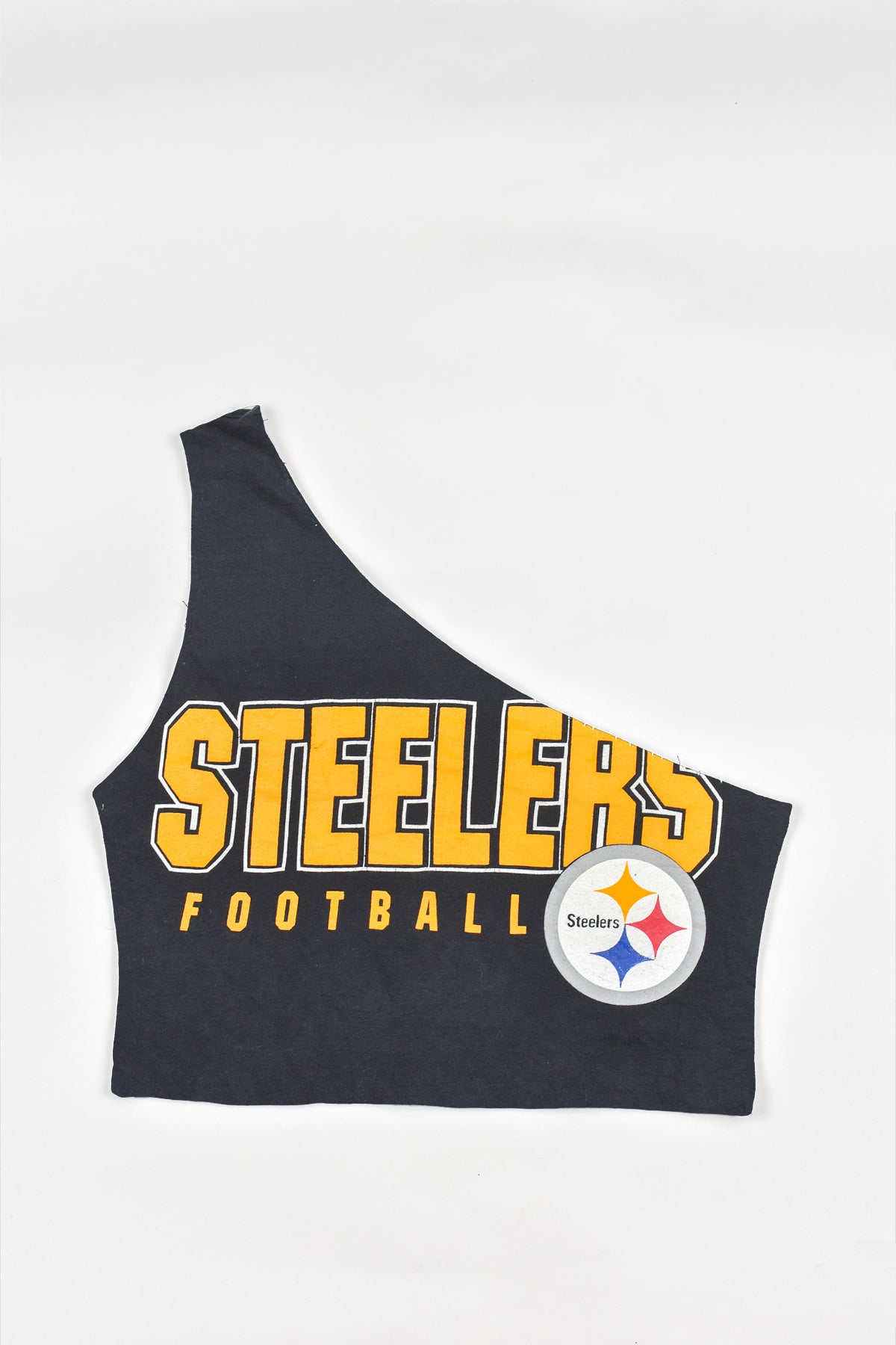 Upcycled Steelers One Shoulder Tank *MADE TO ORDER*