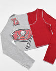 Upcycld Buccaneers Spliced Scoopneck Top