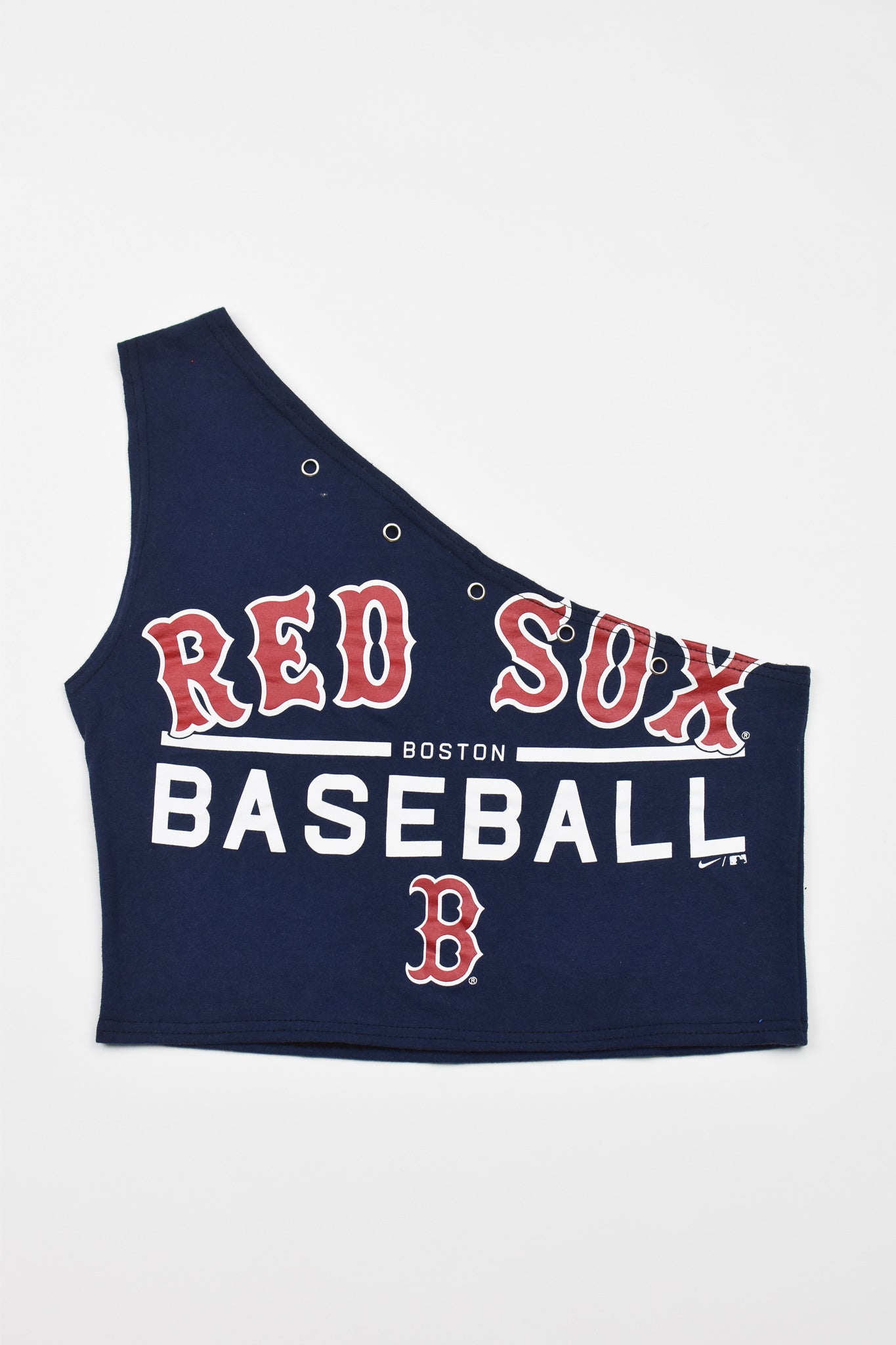 Upcycled Red Sox One Shoulder Tank Top