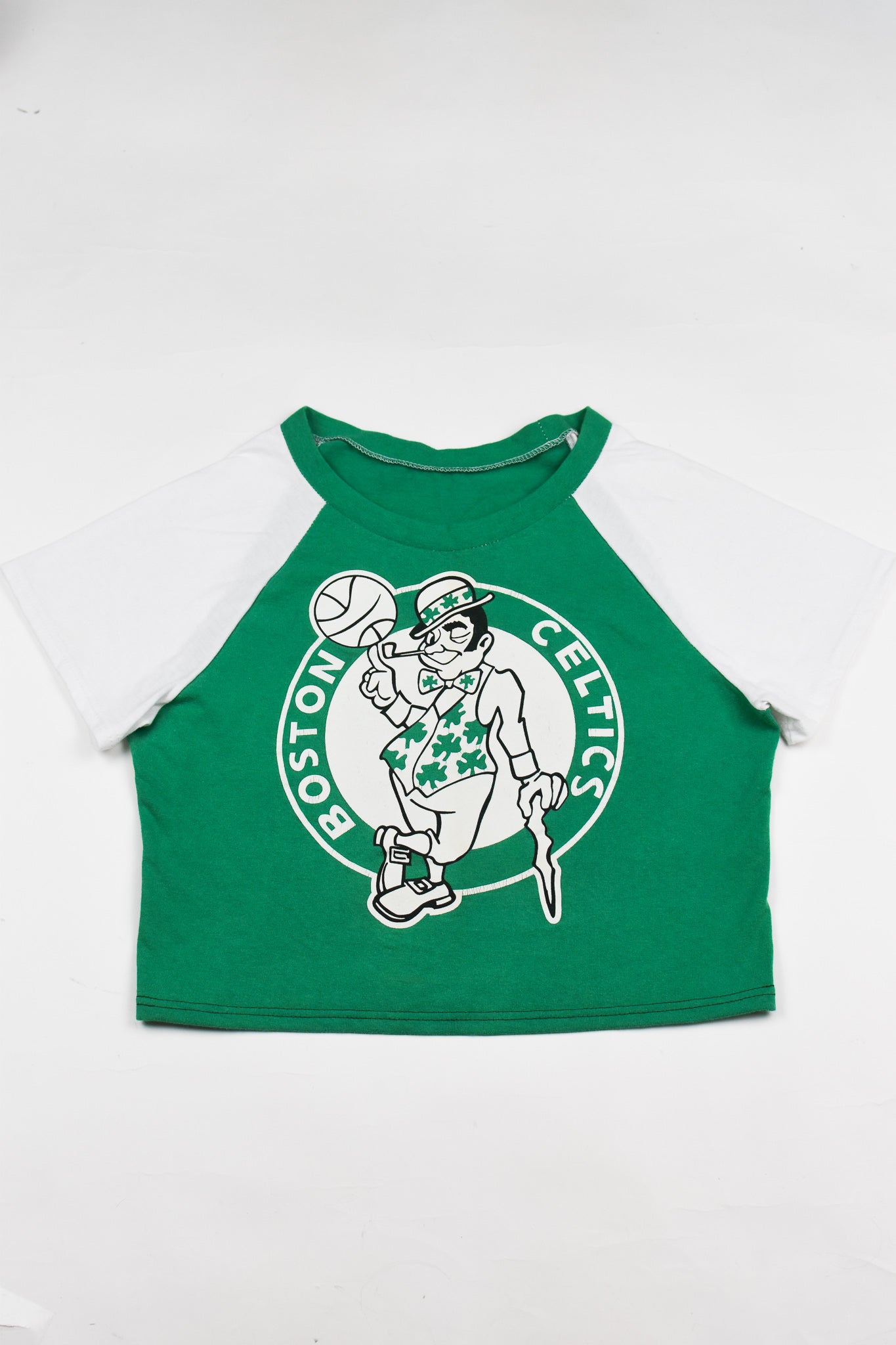 Upcycled Celtics Baby Tee