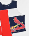 Upcycled Cardinals Scrappy Tank Top