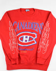 Upcycled Vintage Canadiens Flame Sweatshirt