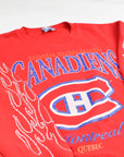 Upcycled Vintage Canadiens Flame Sweatshirt