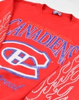 Upcycled Vintage Canadiens Flame Sweatshirt