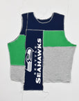 Upcycled Seahawks Scrappy Tank Top