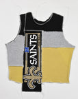 Upcycled Saints Scrappy Tank Top