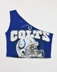 Upcycled Colts One Shoulder Tank Top