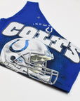 Upcycled Colts One Shoulder Tank Top
