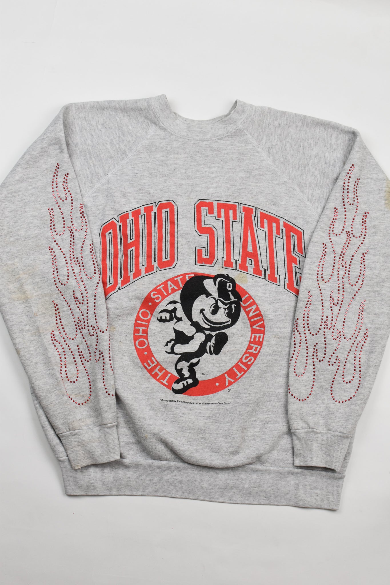 Upcycled Vintage Ohio State Flame Sweatshirt