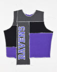 Upcycled Ravens Scrappy Tank Top