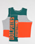 Upcycled Dolphins Scrappy Tank Top