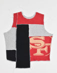 Upcycled 49ers Scrappy Tank Top