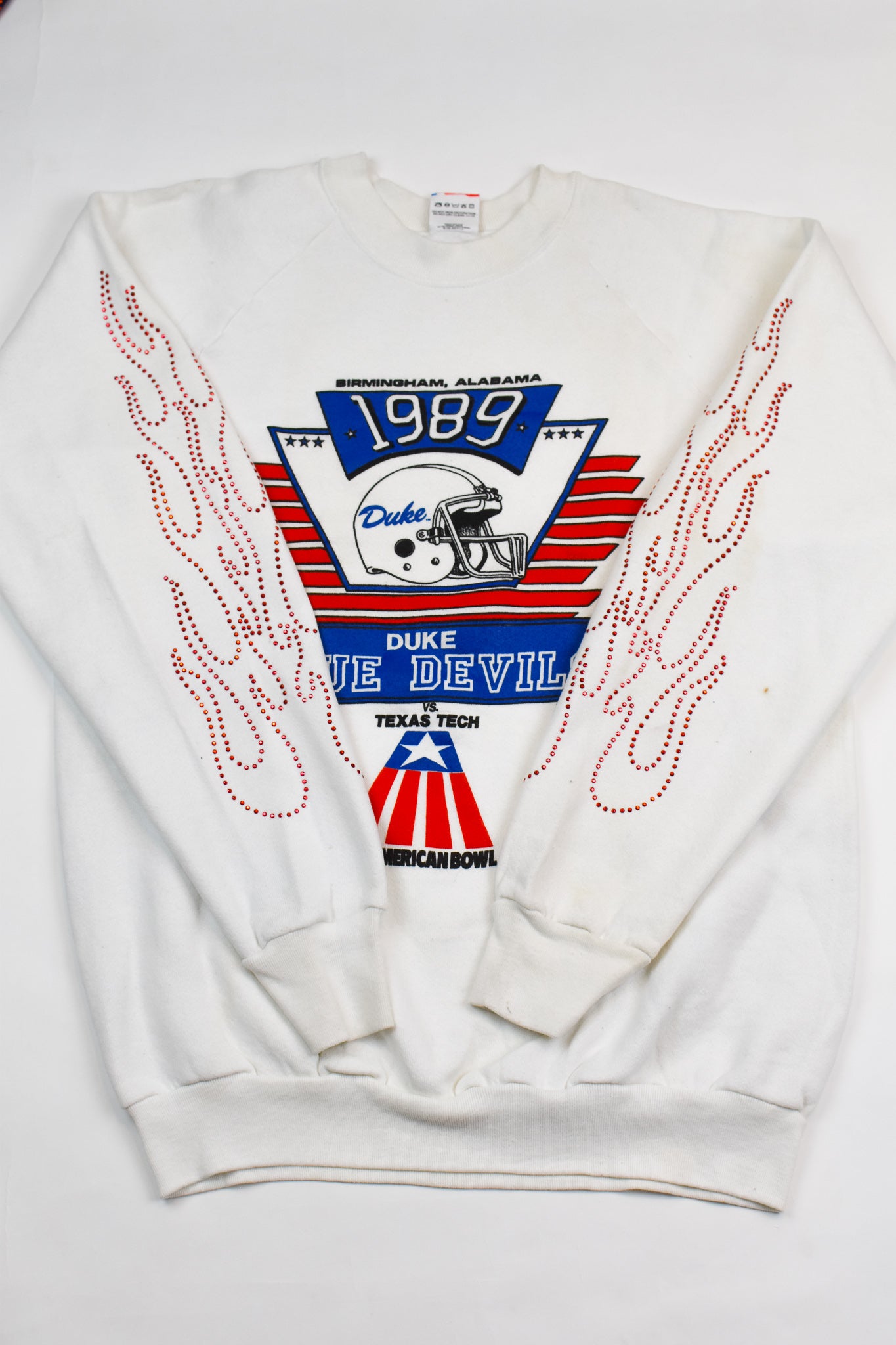 Upcycled Vintage Duke Flame Sweatshirt