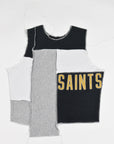 Upcycled Saints Scrappy Tank Top