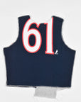 Upcycled Blue Jackets Scrappy Tank Top