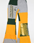 Upcycled Packers Patch Flare Pants