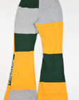 Upcycled Packers Patch Flare Pants