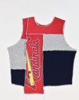 Upcycled Cardinals Scrappy Tank Top