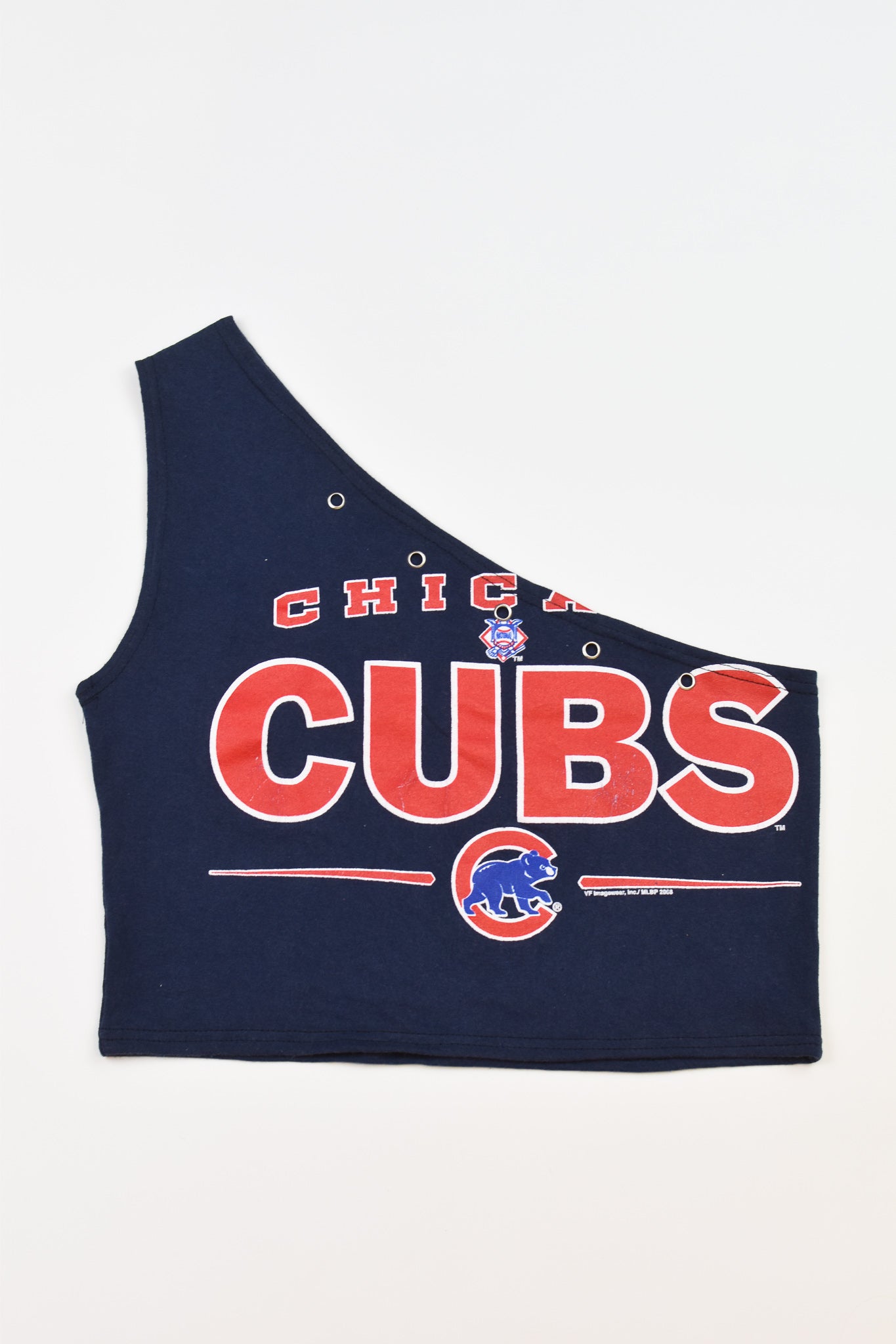 Upcycled Cubs One Shoulder Tank