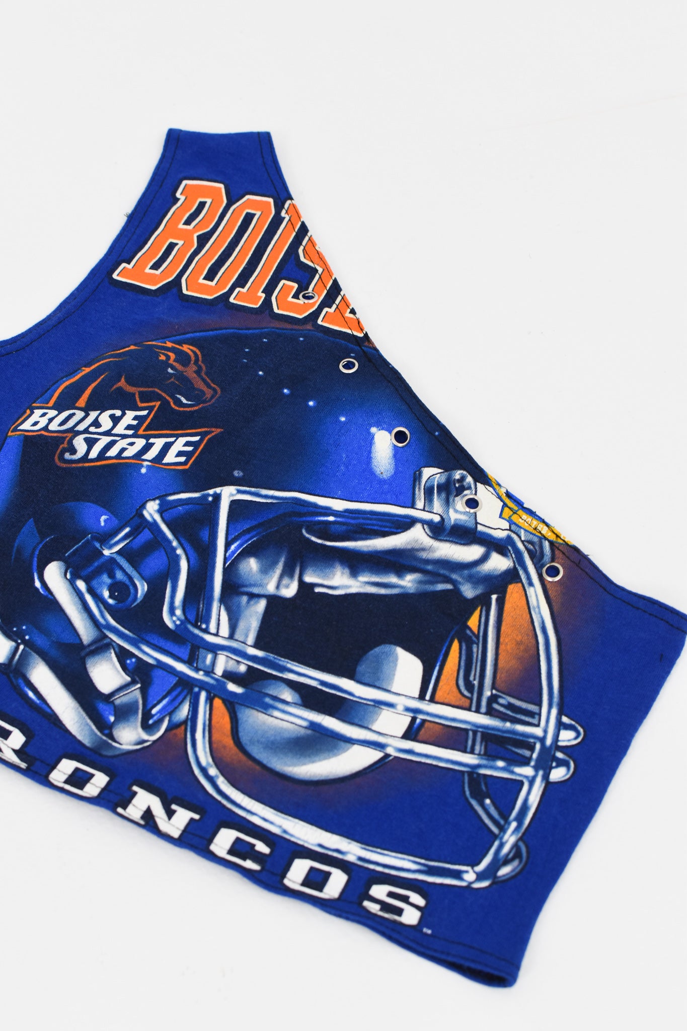 Upcycled Boise State One Shoulder Tank Top
