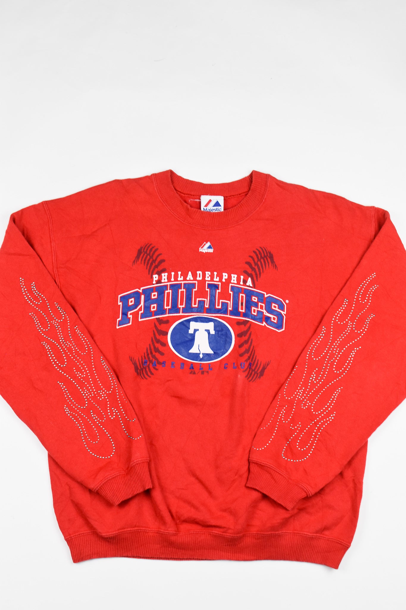 Upcycled Vintage Phillies Flame Sweatshirt