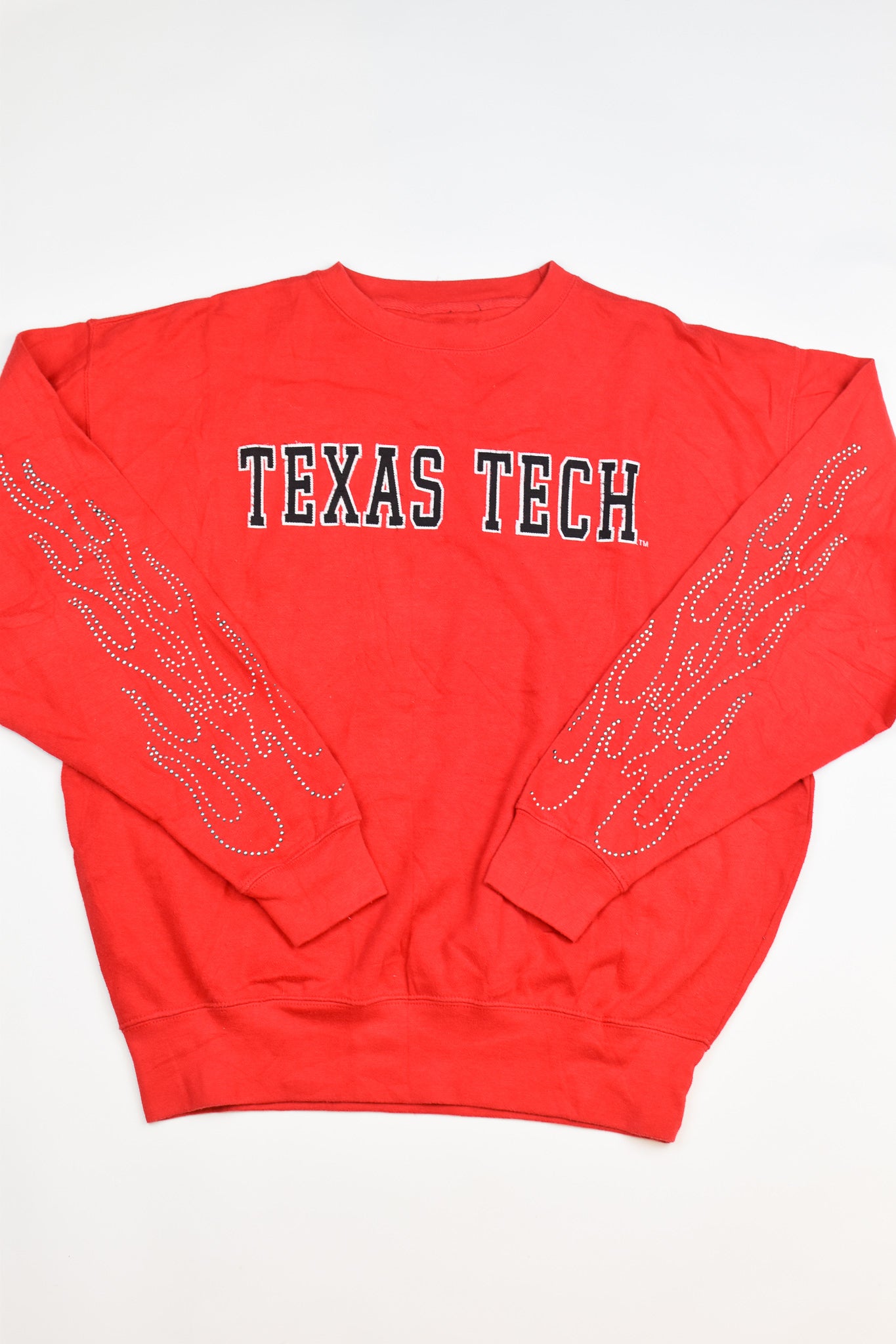 Upcycled Vintage Texas Tech Flame Sweatshirt