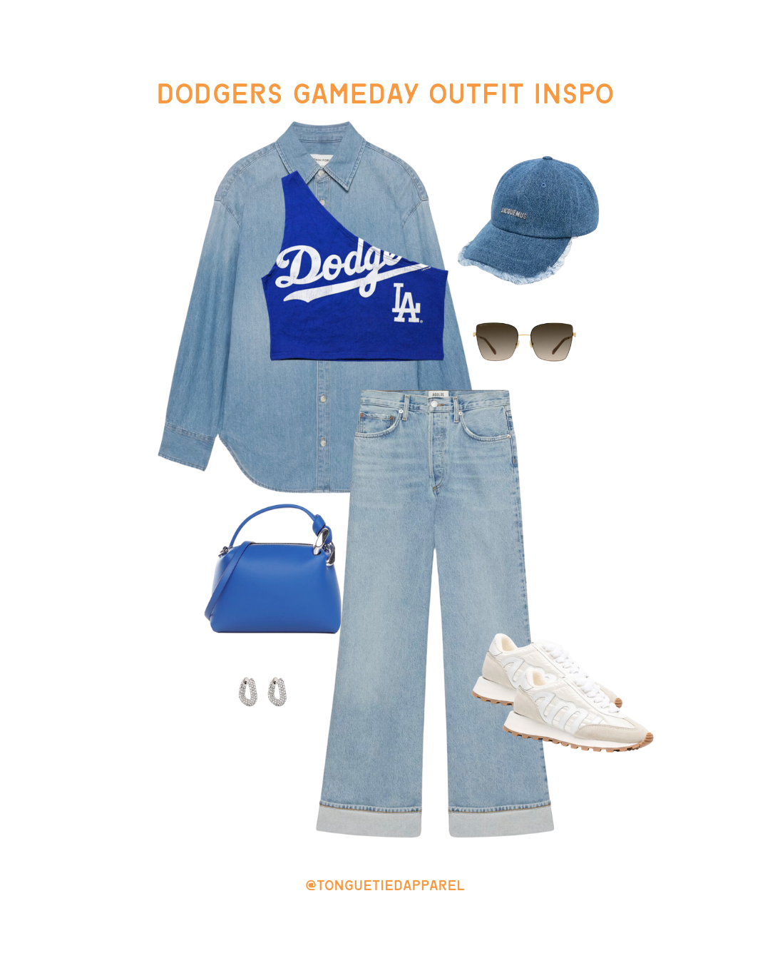 Los Angeles Dodgers Denim On Denim Gameday Outfit Inspiration