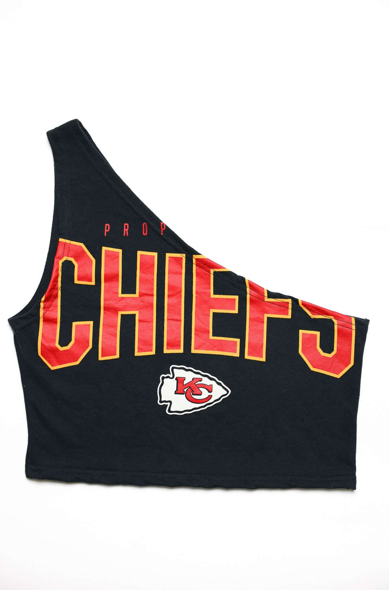 Upcycled Chiefs One Shoulder Tank Top