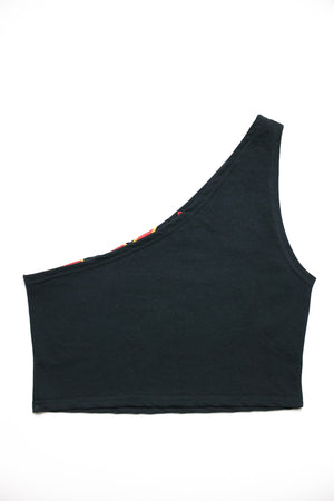 Upcycled Chiefs One Shoulder Tank Top