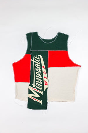 Upcycled Wild Scrappy Tank Top