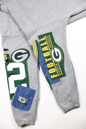 Upcycled Packers Patchwork Sweatshirt