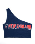 Upcycled Patriots One Shoulder Tank Top