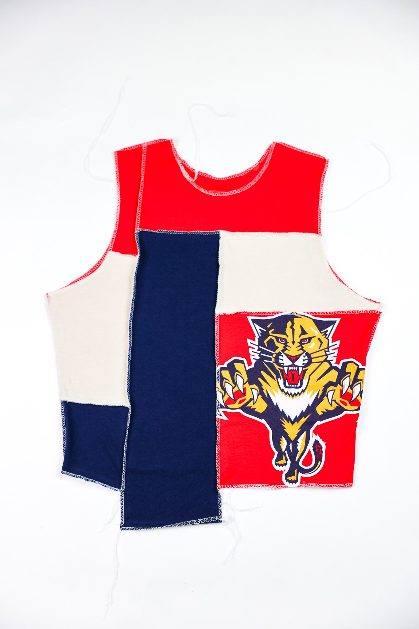 Upcycled FL Panthers Scrappy Tank Top