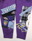 Upcycled Ravens Patchwork Sweatshirt