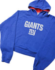 Upcycled Cropped New York Giants Sweatshirt