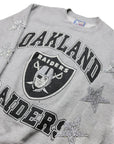 Upcycled Las Vegas Raiders Star Patch Sweatshirt