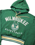 Upcycled Cropped Milwaukee Bucks Sweatshirt