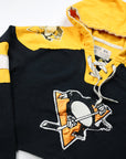 Upcycled Cropped Pittsburgh Penguins Jersey Sweatshirt